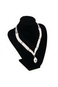 Jewelry Set Women's Wedding / Engagement / Special Occasion Jewelry Sets Alloy Rhinestone Necklaces / Earrings As the Picture