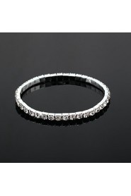 Child's/Women's Round Bangles Bracelet Cubic Zirconia Cubic Zirconia