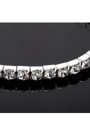 Child's/Women's Round Bangles Bracelet Cubic Zirconia Cubic Zirconia