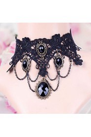 Women's Lace Wedding/Party/Casual Fashion Short Necklace With Crystal