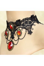 Women's Lace Wedding/Party/Casual Fashion Short Necklace With Crystal