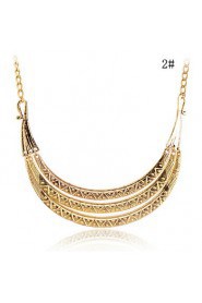 Europestyle Retro Three Layers Of Rods Strip-Type Alloy Necklace