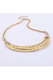 Europestyle Retro Three Layers Of Rods Strip-Type Alloy Necklace