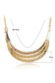 Europestyle Retro Three Layers Of Rods Strip-Type Alloy Necklace