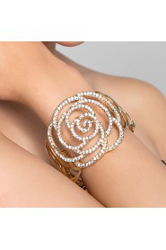 Women's Cuff Bracelet Alloy Rhinestone