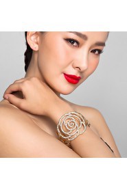 Women's Cuff Bracelet Alloy Rhinestone