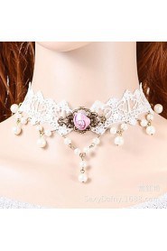 Bride Rich Atmosphere Quality Flower Lace Necklace