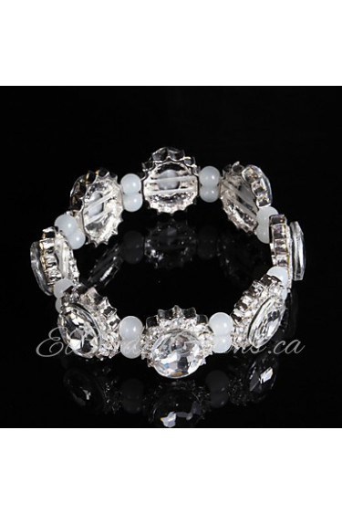 Women's Chain / Round Bangles Bracelet Alloy Rhinestone