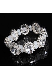 Women's Chain / Round Bangles Bracelet Alloy Rhinestone