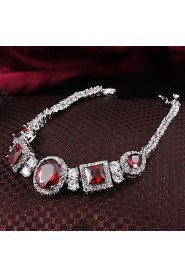 Nice Alloy Gold Plated With Big Zircon Bangles Bracelet(More Colors)