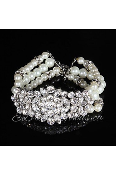 Women's Chain Bracelet Imitation Pearl Imitation Pearl / Rhinestone