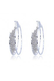 Hoop Earrings Women's Alloy Earring Crystal