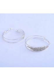 Hoop Earrings Women's Alloy Earring Crystal