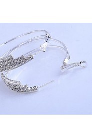 Hoop Earrings Women's Alloy Earring Crystal