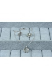 Jewelry Set Women's Anniversary / Wedding / Engagement / Birthday / Gift / Party / Daily / Special Occasion Jewelry Sets Silver / Alloy