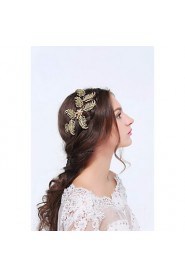 Women's Gold / Alloy Headpiece-Wedding / Special Occasion / Casual Hair Clip 1 Piece Clear Round