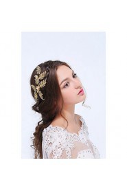 Women's Gold / Alloy Headpiece-Wedding / Special Occasion / Casual Hair Clip 1 Piece Clear Round