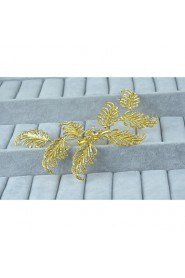 Women's Gold / Alloy Headpiece-Wedding / Special Occasion / Casual Hair Clip 1 Piece Clear Round