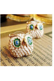 Women's Owl Alloy Stud Earrings