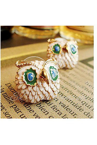 Women's Owl Alloy Stud Earrings