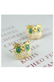 Women's Owl Alloy Stud Earrings