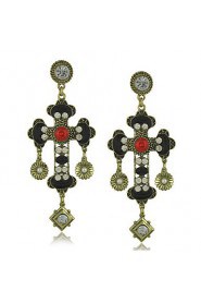 Drop Earrings Women's Alloy Earring Rhinestone