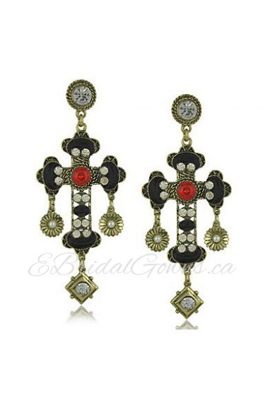 Drop Earrings Women's Alloy Earring Rhinestone