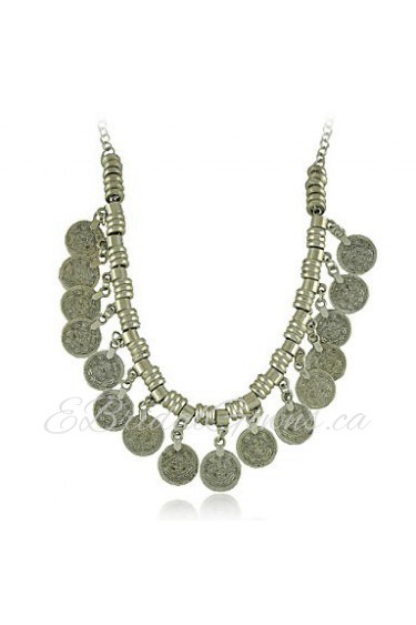 New Gypsy Coin Statement Vintage Necklace