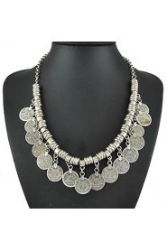 New Gypsy Coin Statement Vintage Necklace