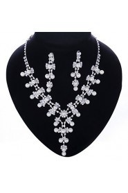 Elegant Alloy With Rhinestone Ladies' Jewelry Sets