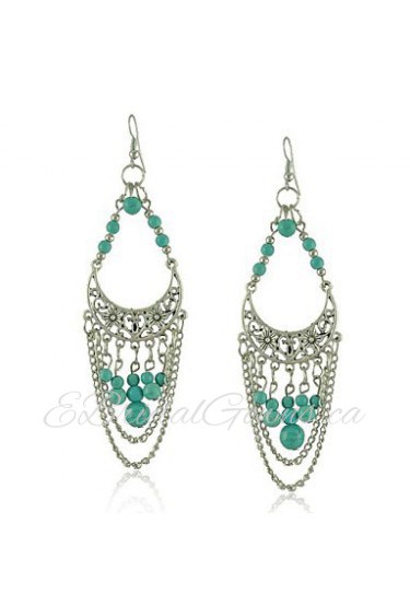 Drop Earrings Women's Alloy Earring Turquoise