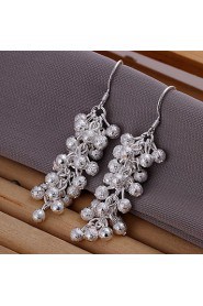 Fashionable Plating Silver Earrings