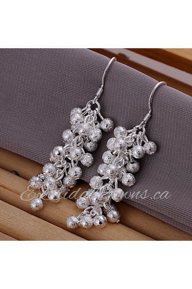 Fashionable Plating Silver Earrings