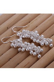 Fashionable Plating Silver Earrings