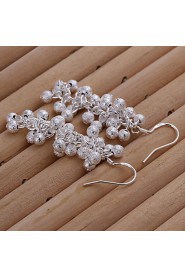 Fashionable Plating Silver Earrings