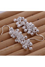 Fashionable Plating Silver Earrings