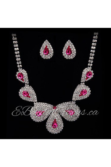 Jewelry Set Women's Anniversary / Wedding / Engagement / Birthday Jewelry Sets Cubic Zirconia / Alloy Cubic Zirconia Necklaces / Earrings