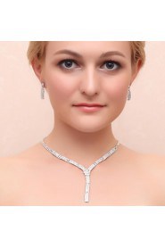 Jewelry Set Women's Anniversary / Wedding / Engagement / Birthday / Party / Special Occasion Jewelry Sets Cubic Zirconia / AlloyCubic