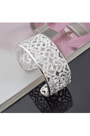 Women's Cuff Bracelet Silver Non Stone