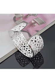 Women's Cuff Bracelet Silver Non Stone