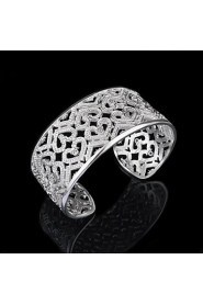 Women's Cuff Bracelet Silver Non Stone