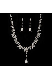 Jewelry Set Women's Anniversary / Wedding / Engagement / Birthday / Special Occasion Jewelry Sets Cubic Zirconia / Alloy Cubic Zirconia