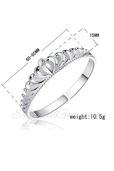 Fashion Sterling Silver Plated Bangle Women's Bracelet