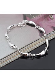 Fashion Sterling Waterdrop Silver Women's Bracelet