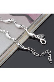 Fashion Sterling Waterdrop Silver Women's Bracelet