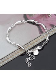 Fashion Sterling Waterdrop Silver Women's Bracelet