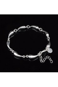 Fashion Sterling Waterdrop Silver Women's Bracelet