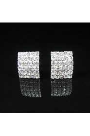 Stud Earrings Women's Alloy Earring Crystal