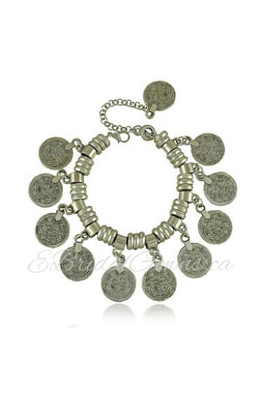 New Vintage Jewelry Antique Silver Coin Bracelet