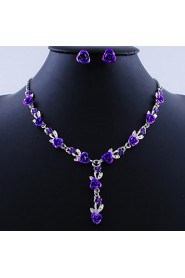 Jewelry Set Women's Birthday / Gift / Party / Daily / Special Occasion Jewelry Sets Alloy Necklaces / Earrings As the Picture